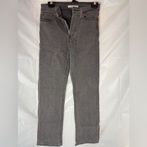 Levi’s Grey Wedgie Straight Jeans